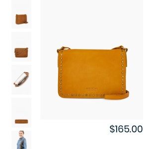 American Leather Crossbody Purse With Flap